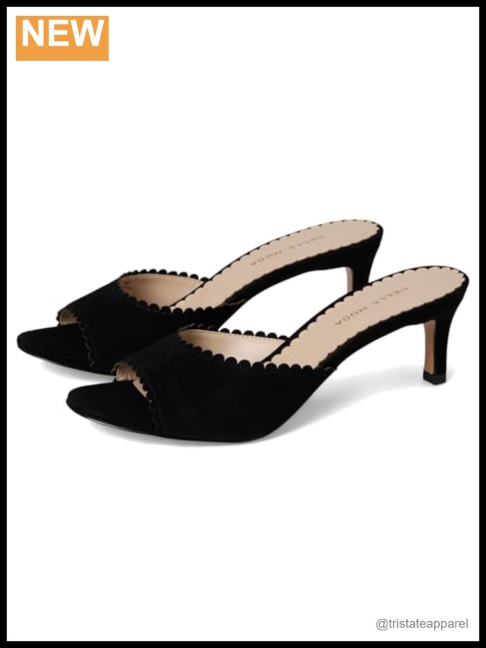 Pelle Moda Hanli Suede Kitten Heel Slide Sandal